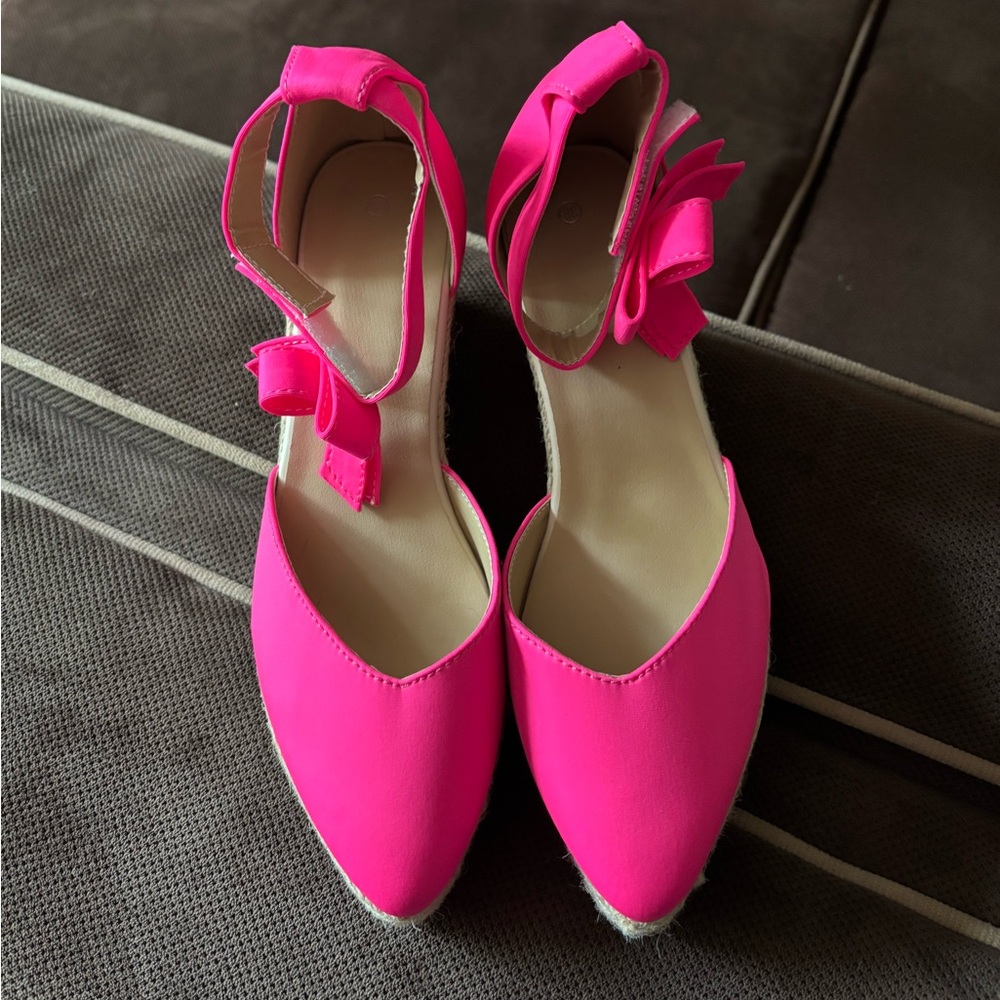 Cute wedge Pink Women's Shoes
